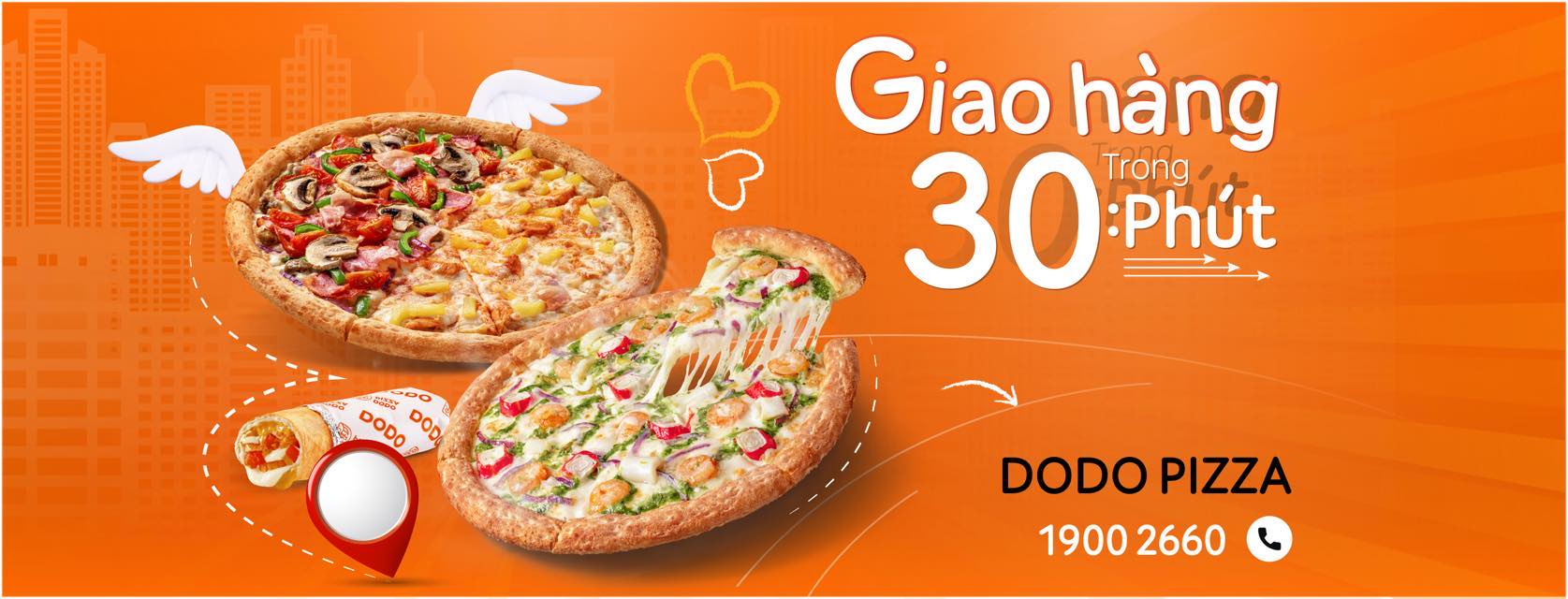 Dodo Pizza Giao Hàng Trung Bình 30 Phút Trong Phạm Vi Giao Hàng Của Nhà Hàng Để Đảm Bảo Thời Gian Và Chất Lượng Sản Phẩm