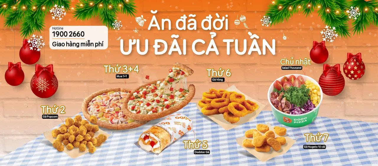 Dodo Pizza 1 Chuỗi Nhà Hàng Pizza Tại Tp.hcm Với Thực Đơn Phong Phú Và Dịch Vụ Giao Hàng Miễn Phí, Cực Nhanh