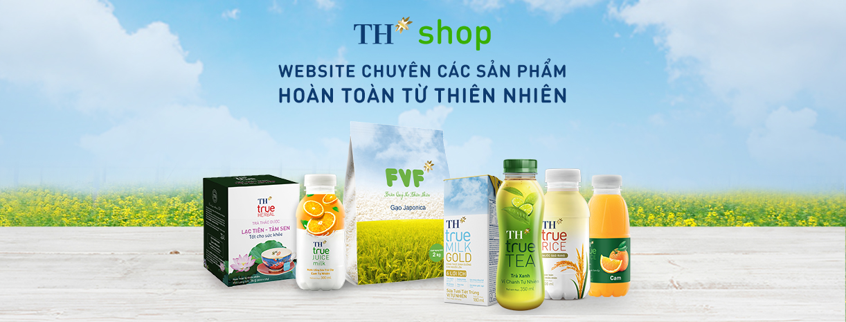 TH TrueMilk Là 1 thương hiệu quốc gia Việt Nam, TH phát triển sản phẩm từ sữa tươi sạch, thực phẩm sạch, đồ uống tốt cho sức khỏe, dược liệu, rau quả, mía đường