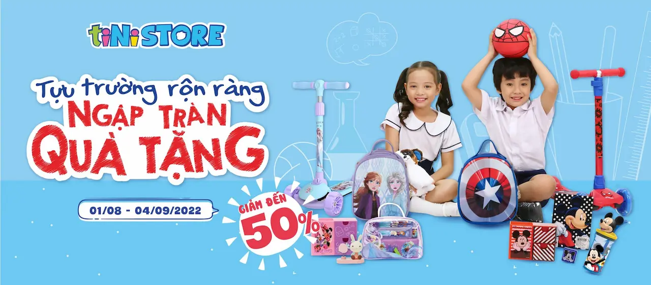 tiNiStore 1 Hệ Thống Cửa Hàng Đồ Chơi Và Đồ Dùng Dành Riêng Cho Bé Với Các Thương Hiệu Nổi Tiếng Thế Giới Như Marvel, Transformers, Disney Princess, Frozen, My Little Pony, Hello Kitty, Hape, Little Tikes, Bright Starts…