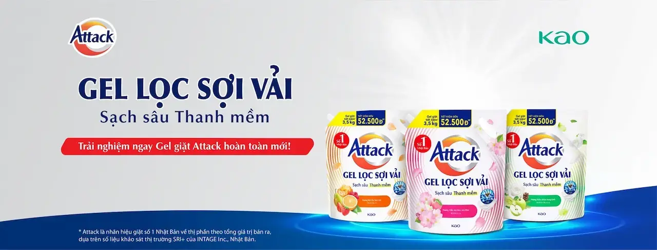 Bột Giặt Attack Từ Nhật Bản 1 Nhãn Hiệu Giặt Duy Nhất Tài Trợ Các Đội Tuyển Quốc Gia Việt Nam – Sẽ Tiếp Tục Đồng Hành Cùng Đội Tuyển Việt Nam, Khử Sạch Vi Khuẩn & Mùi Mồ Hôi Trên Quần Áo