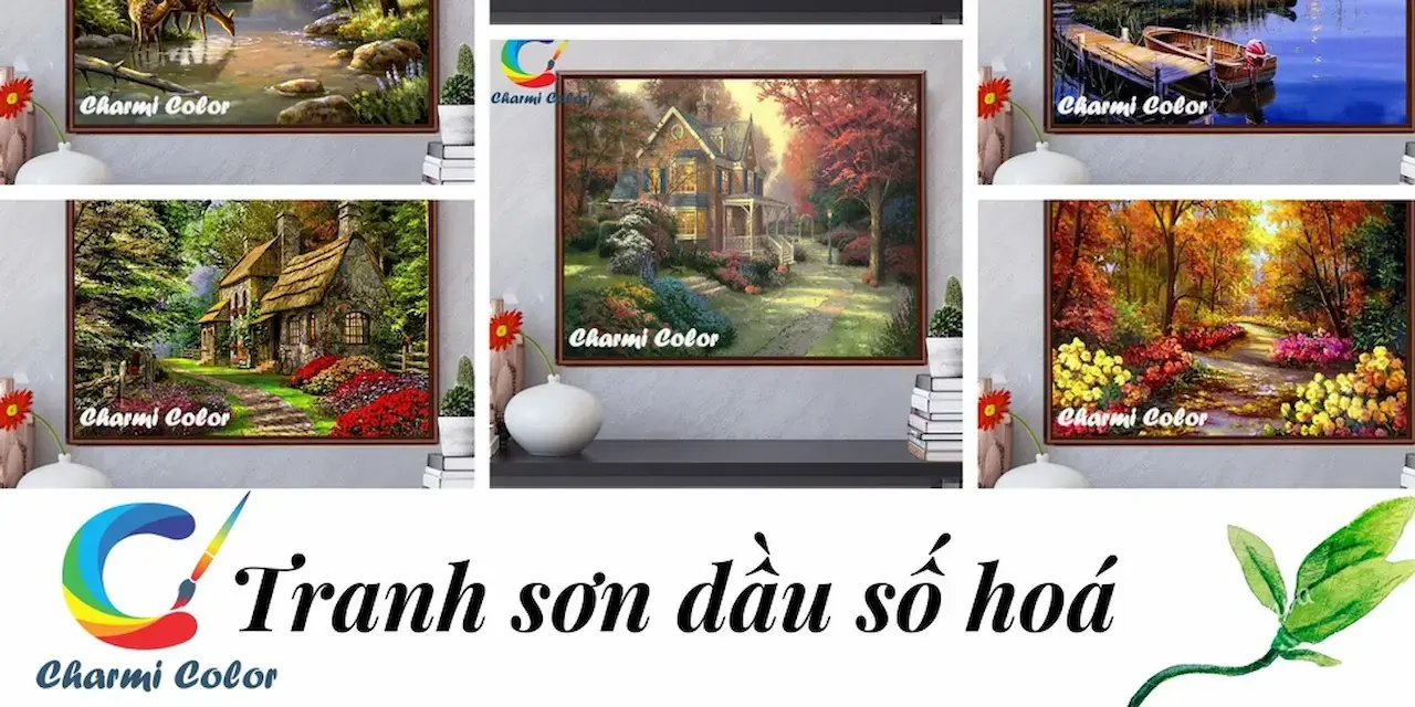 Charmi Color Chuyên Tranh Sơn Dầu Số Hoá, Tranh Ghép Hình, Két Sắt, Tranh Ghép Phong Cảnh Đồ Họa Giá Siêu Tốt, Giao Nhanh