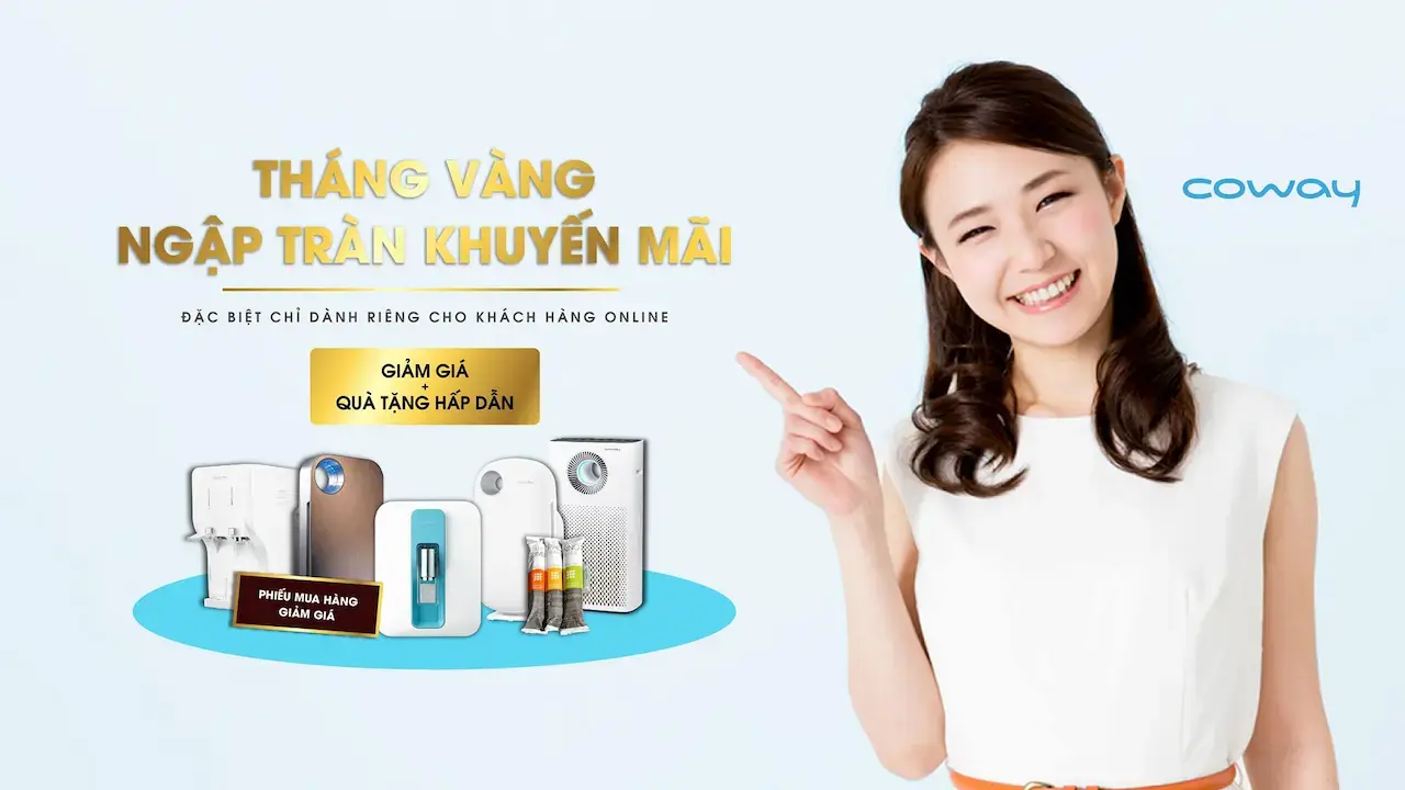 Coway Vietnam 1 Thương Hiệu Hàng Đầu Tại Hàn Quốc Với Công Nghệ Lọc Ro Thẩm Thấu Ngược, Loại Bỏ Những Tạp Chất Gây Nguy Hại Cho Sức Khỏe Như: Styren, Asen, Amoni, Các Loại Vi Khuẩn Có Hại…