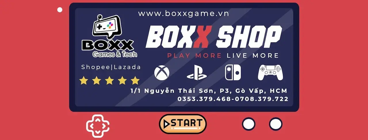 Boxx Shop 1 Cửa Hàng Kinh Doanh Các Hệ Máy Chơi Game Xbox, Playstation, Nintendo Switch, Tay Cầm Chơi Game, Phụ Kiện Game, Âm Thanh…và Nhiều Hơn Thế Nữa.