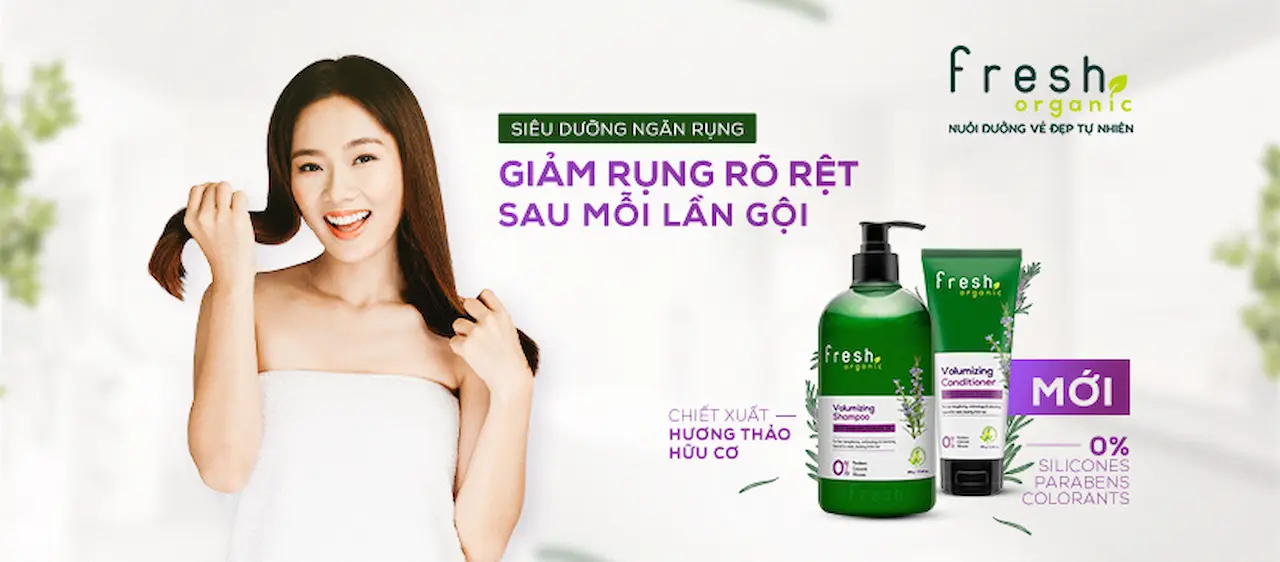 Fresh Organic Là Sự Kết Hợp Hoàn Hảo Của Các Thành Phần Hữu Cơ Và Công Thức Dưỡng Tóc 3 Không: Không Parabens, Không Silicones, Không Chất Tạo Màu, Đặc Biệt An Toàn Với Sức Khỏe Người Dùng.