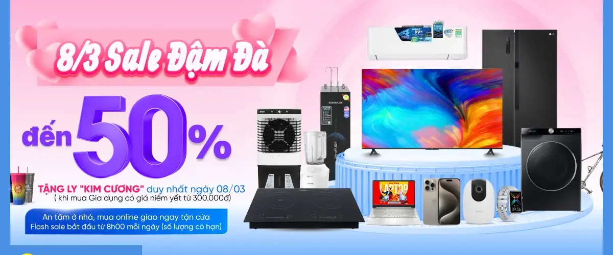 8.3 SALE Đậm Đà đến 50%, an tâm ở nhà – mua online giao ngay tận cửa