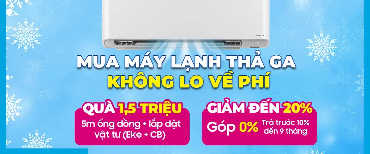 Chính sách khuyến mãi Combo Ống Đồng và vật tư khi mua máy lạnh năm 2025