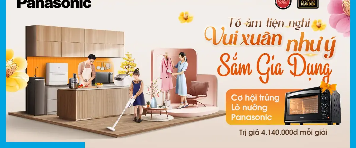 Danh sách trúng thưởng – Mua sản phẩm gia dụng Panasonic cơ hội trúng 250 lò nướng NB-H3801KRA