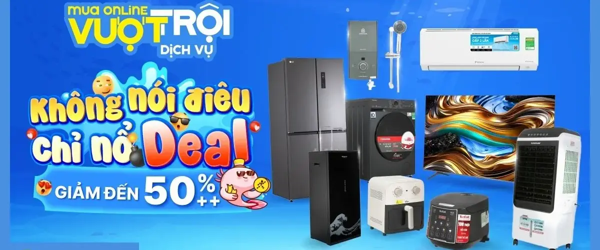 Duy nhất ngày 01/04 – Cơ hội mua hàng 0đ khi tham gia “BẮT CÁ” THÁNG 4, cùng loạt deal khủng chỉ từ 41K tại website Điện máy XANH