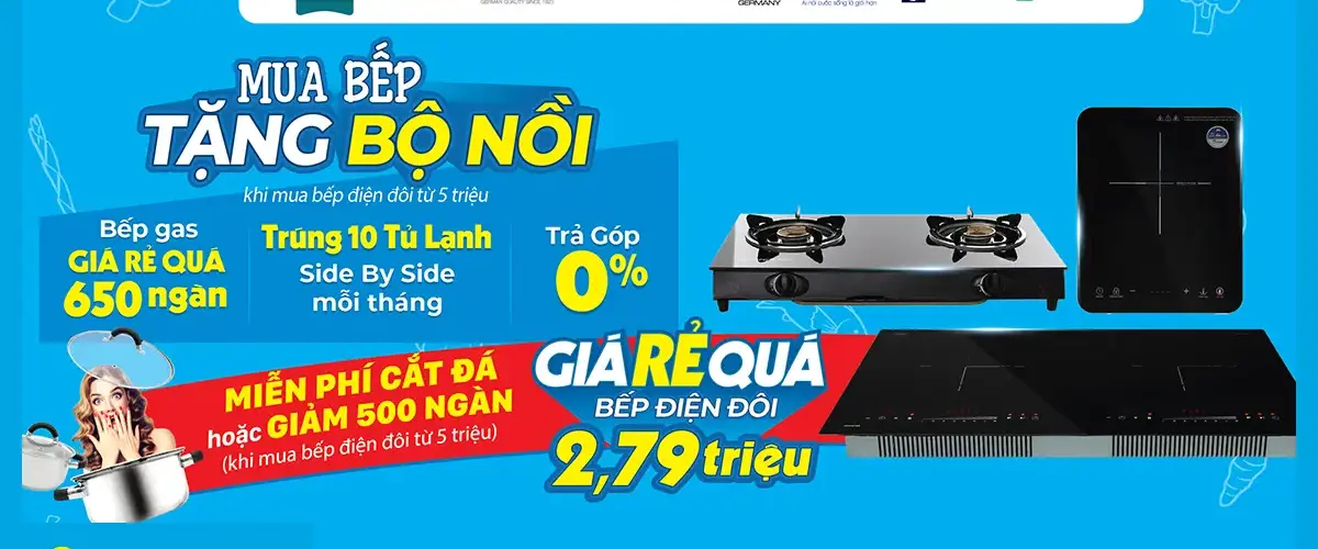 Kết quả đợt 3: Mua Bếp tại Điện máy XANH có cơ hội trúng 10 Tủ lạnh Side by Side mỗi tháng