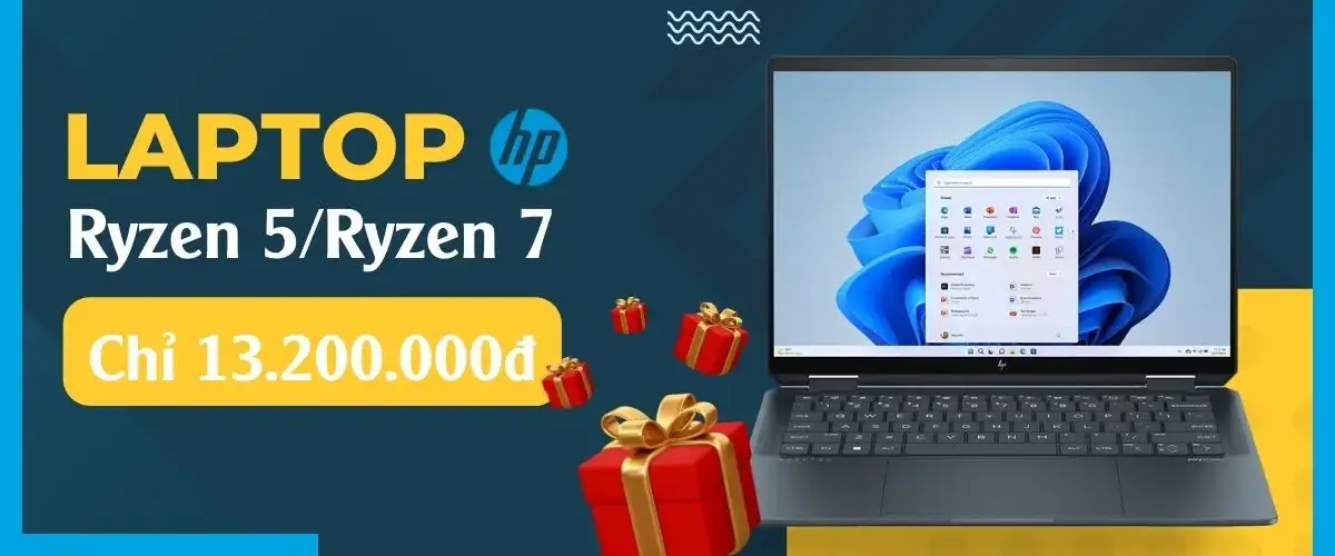 Laptop HP Ryzen 5/Ryzen 7: Cơ hội sở hữu với giá chỉ từ 13.2 triệu, trả chậm 0% lãi suất