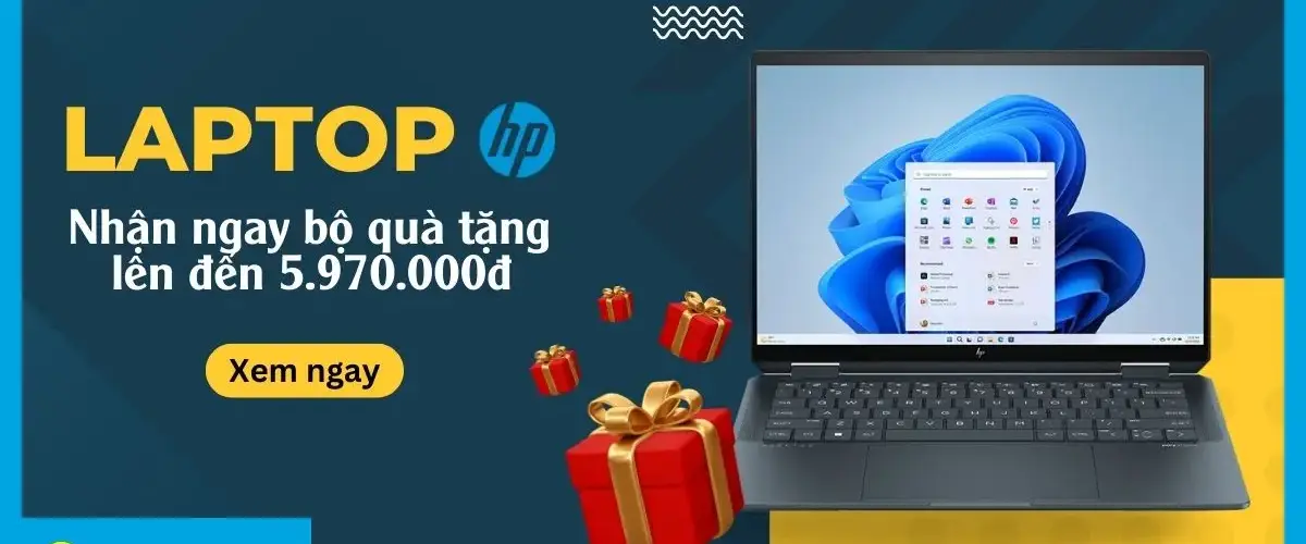 Mua laptop HP, nhận bộ quà tặng lên đến 5.970.000đ cực sốc