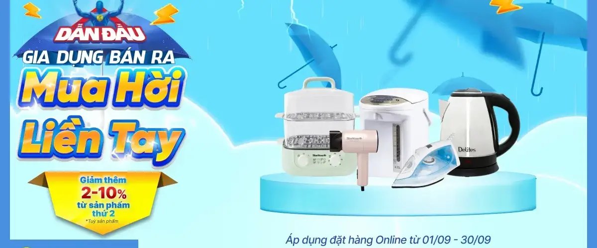 Mưa ngâu giảm sâu – Mua hời liền tay, giá chỉ từ 150.000đ