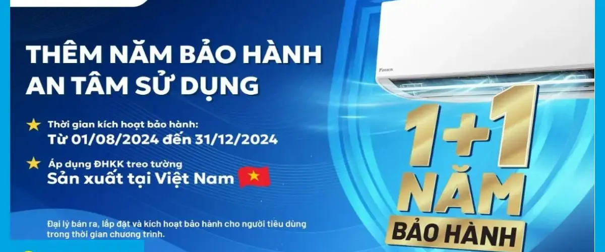 Mua ngay máy lạnh Daikin: Thêm năm bảo hành, an tâm chất “Nhật”