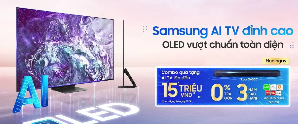 Mua tivi Samsung 2024 – Nhận ngay quà tặng đỉnh cao: Điện thoại, máy chiếu, loa thanh