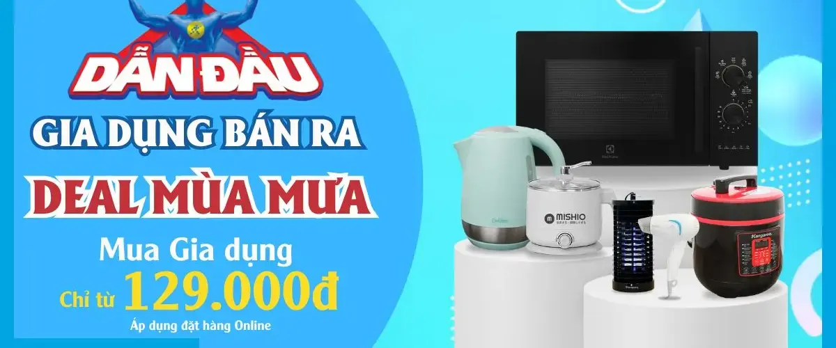Nhanh tay săn deal mùa mưa giá sốc chỉ từ 129.000đ tại Điện máy XANH