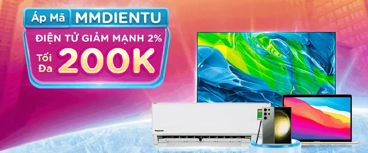Nhập mã MMDIENTU giảm 2%, tối đa 200K khi thanh toán qua ví Momo tại Điện máy XANH