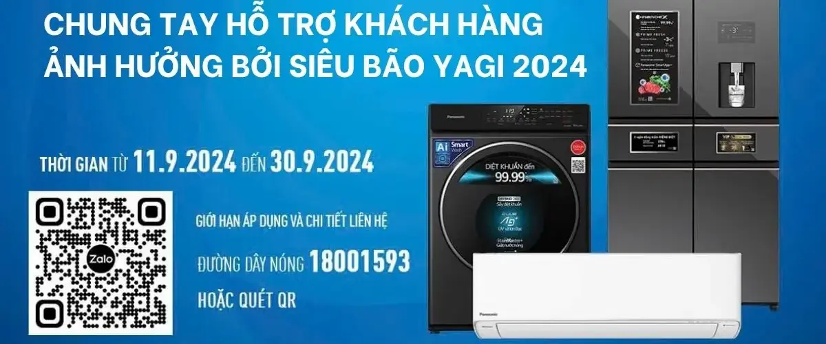 Panasonic chung tay hỗ trợ khách hàng miền Bắc do ảnh hưởng bão Yagi