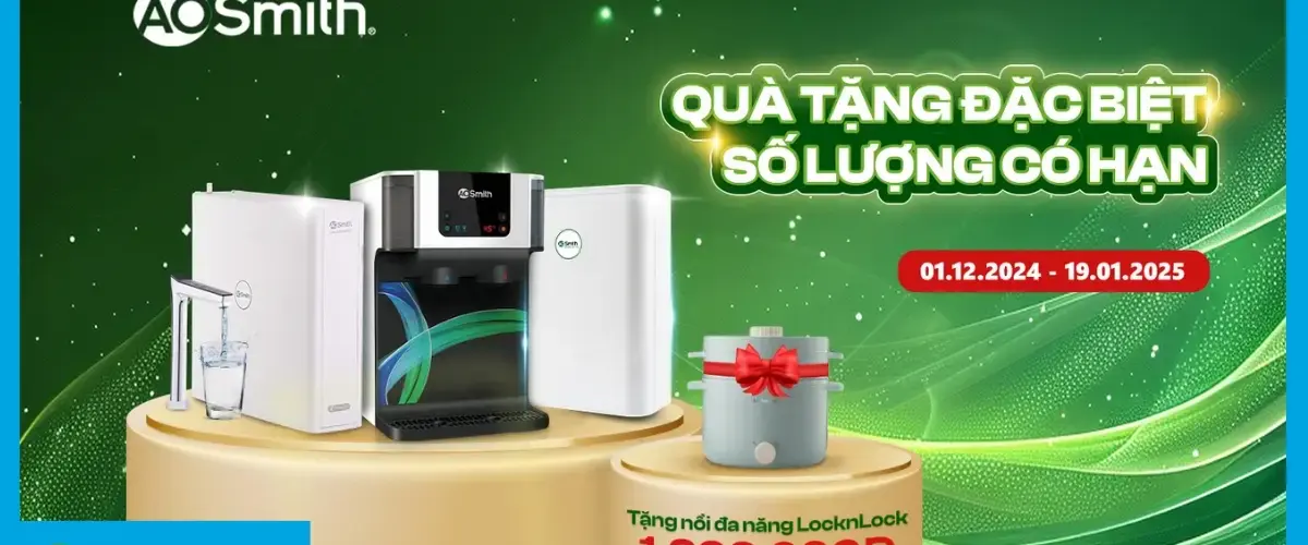 Quà tặng mùa Xuân: Sắm AOSmith – Rinh nồi điện đa năng Lock&Lock trị giá 1.2 triệu đồng