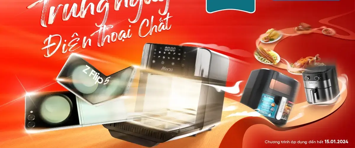 Sắm nồi chiên Sunhouse – Trúng điện thoại Samsung cực chất, trị giá đến 25.9 triệu