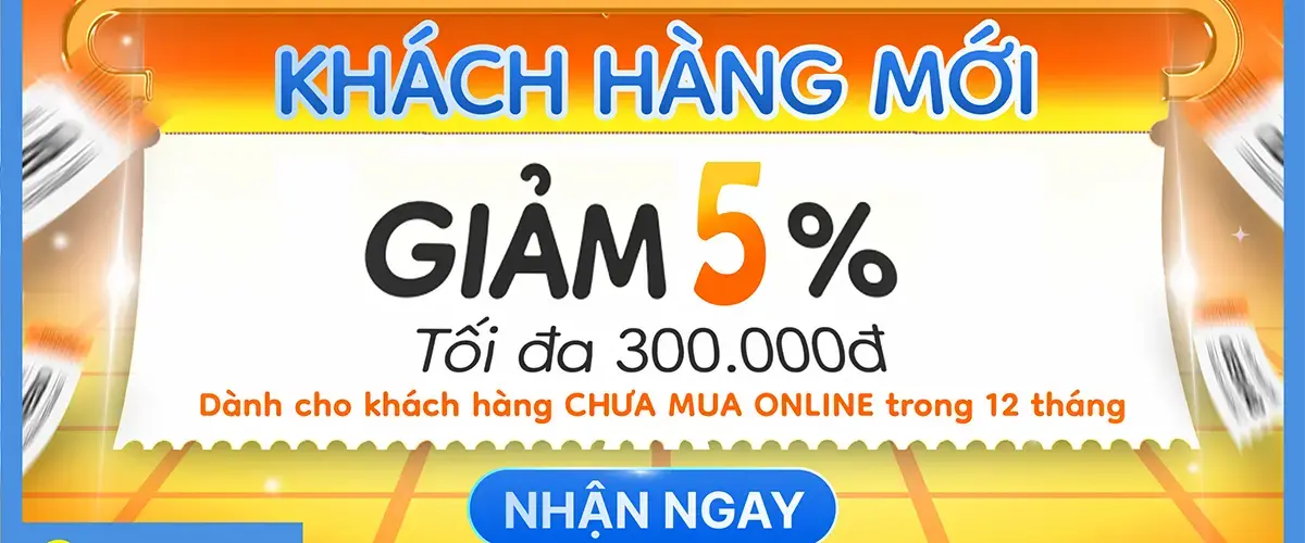 Săn ngay coupon giảm 5% tối đa 300K, duy nhất chỉ 10.000 mã dành cho khách hàng mới
