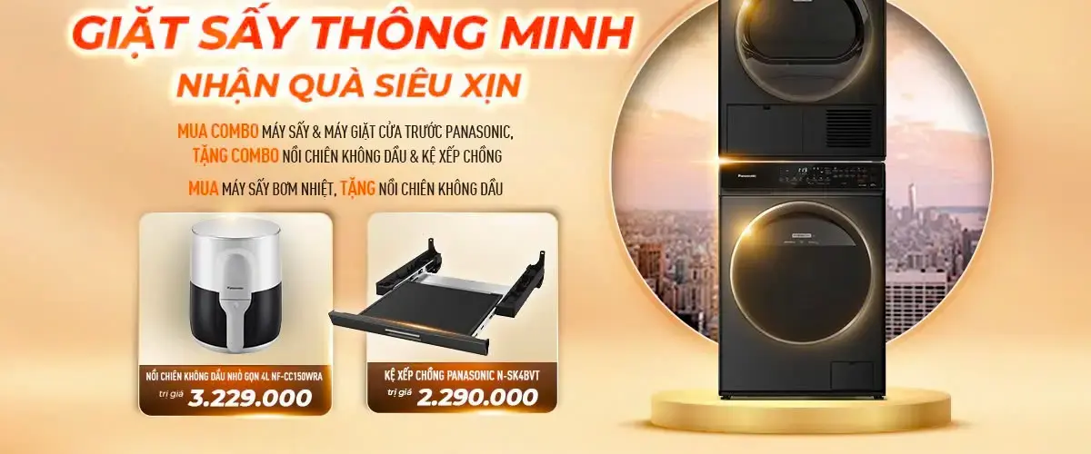 Săn ngay máy sấy bơm nhiệt Panasonic, rinh combo quà tặng tích hợp đến hơn 5 triệu đồng