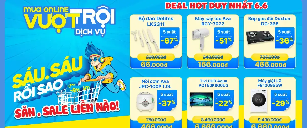 SÁU.SÁU RỒI SAO – SĂN SALE LIỀN NÀO căn nhà mà vẫn tiết kiệm cực chất!