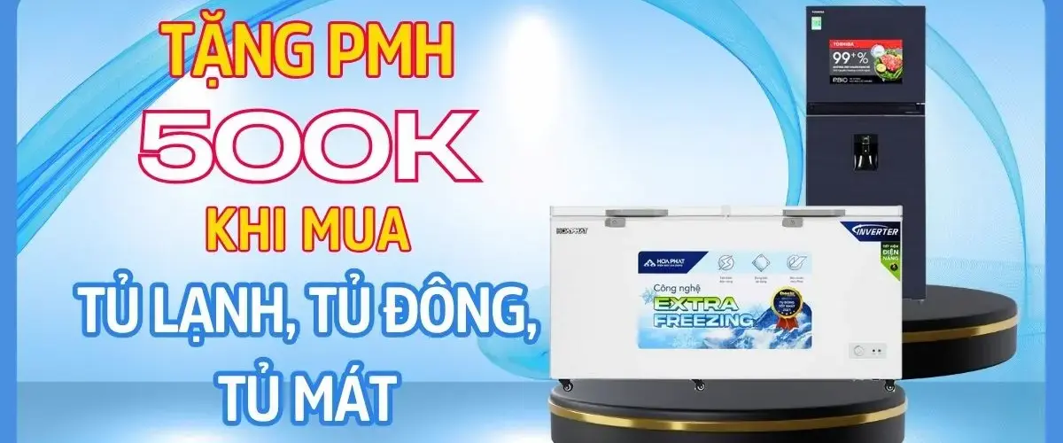 Tặng ngay phiếu mua hàng 500.000đ khi mua tủ lạnh, tủ đông, tủ mát – Chỉ dành cho khách hàng nhận tin Zalo từ 20/04 đến 04/05