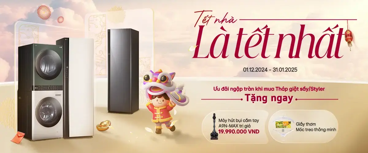 Tết Nhà Là Tết Nhất – Sắm LG nhận quà siêu đỉnh