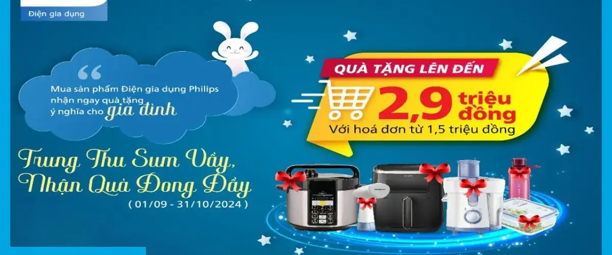 Trung Thu sum vầy – Nhận quà đong đầy từ gia dụng Philips