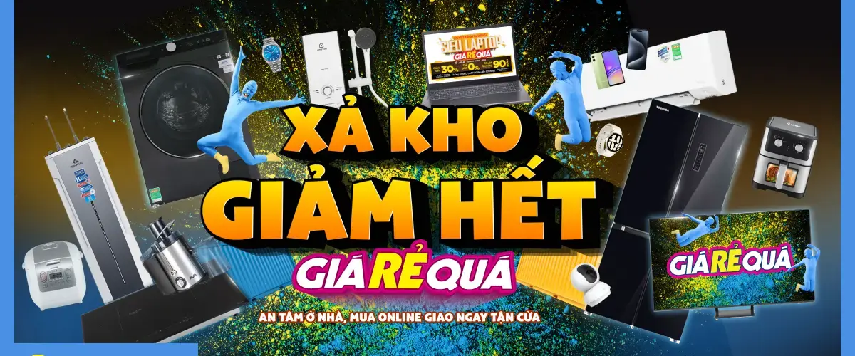 Xả Kho Giảm Hết – Giá Rẻ Quá: Điện máy XANH SALE giảm nhiệt đến 50%