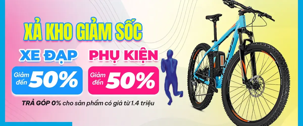 Xả kho giảm SỐC – Xe đạp giảm đến 50%, trả chậm 0% lãi suất
